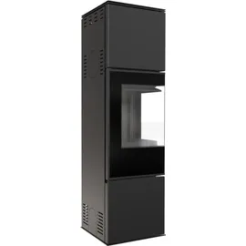 Kratki Ren M Links Stahl Schwarz/Abdeckplatte Glas