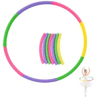 Hula Reifen für Kinder und Erwachsene - 7-teiliges Abnehmbares Hullahub Set für Tanz und Fitness - Gymnastikreifen ab 3 Jahre
