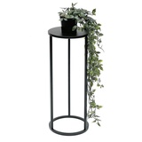 DanDiBo Ambiente DanDiBo Blumenhocker Metall Schwarz Rund 50 cm Blumenständer Beistelltisch 96316 S Blumensäule Modern Pflanzenständer Pflanzenhocker