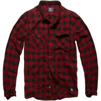 Vintage Industries Harley Check Shirt rot, Größe S