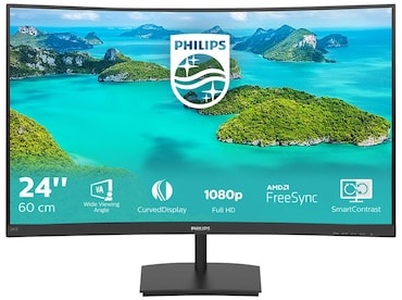 Philips E-Line 241E1SCA 59,9cm (23,6") FHD VA Curved Monitor 16:9 HDMI/VGA 4ms