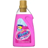 Vanish Oxi Action Gel Pink – 1 x 1,5l – Fleckenentferner und Wäsche-Booster Für bunte Wäsche