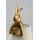 Kare DESIGN Tischleuchte Animal Rabbit Polyresin Weiß / Gold 50 cm