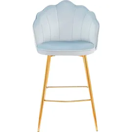 SalesFever Barhocker 2er-Set 52 x 100 x 54 cm Grau