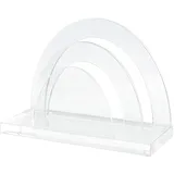 Wedo Briefständer Cristallic 2 Fächer glasklar