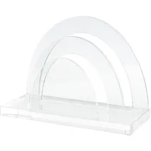 Wedo Briefständer Cristallic 2 Fächer glasklar