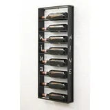 DanDiBo Ambiente DanDiBo Weinregal Wand Metall Schwarz Sofie Flaschenständer Flaschenregal Flaschenhalter Weinflaschenregal
