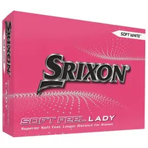 Srixon 24 neue weiße Srixon Soft Feel Lady Golfbälle mit Herz-Logo