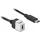 DeLock USB-C auf USB-C 0,25 m Weiß