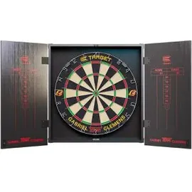 target-darts Dartscheibe Gabriel Clemens, Set, für Steeldarts, aus Sisal, mit 6 Dartpfeilen