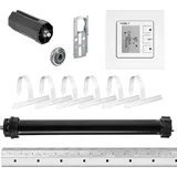 Nobily Rolladen-Komplett-Set für 60mm (SW60) Achtkantwelle Maxi-Rolladenmotor 20Nm | ZS1 | Mechanik-Set, Gesamtlänge bis 150 cm | Rolladenmotor, Rolladenantrieb