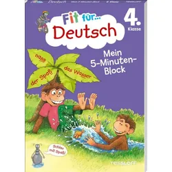 TESSLOFF 378862509 Fit für Deutsch 4. Klasse. Mein 5-Minuten-Block