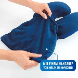 Maximex 2-in-1 Reisekissen 40 x 30 cm Blau