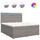 vidaXL Boxspringbett 180 x 200 cm H2 Taupe