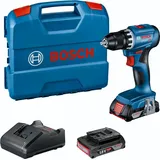 Bosch Professional GSR 18V-45 inkl. 2 x 2,0 Ah + Ladegerät + Koffer