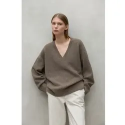 ECOALF für Damen. MCWGAKNAZALE0632W24-378 Azaleen-Pullover braun (S), Lässig, Langarm, Nachhaltig, Recycelte Wolle