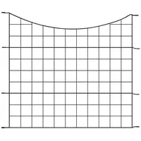 WOLTU Teichzaun Gartenzaun Komplettset, 10 Zaunelemente 11 Befestigungsstäbe, Steckzaun Metall, Gitterzaun Unterbogen, Zaun für Hunde, Schwarz
