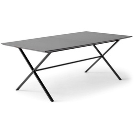 Hammel Furniture Esstisch »Meza Designtisch mit Auszugsfunktion und 2 Einlegeplatten«, Graphit schwarz, graphit) , 86476419-0 B/H/T: 165 cm x 74 cm x 90 cm,