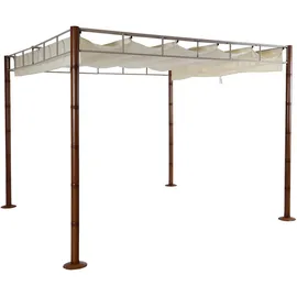 MCW Pergola MCW-L42 3 x 3 m creme-weiß