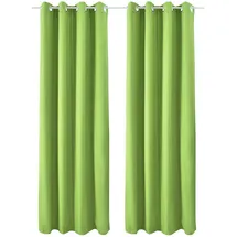 Beautissu Vorhang Amelie Luna thermo 140x245 cm Grün