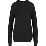 URBAN CLASSICS Rib Basic Pullover Black XL
