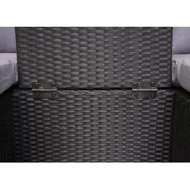 Mendler 3in1 HWC-J37 Lounge-Set anthrazit/hellgrau