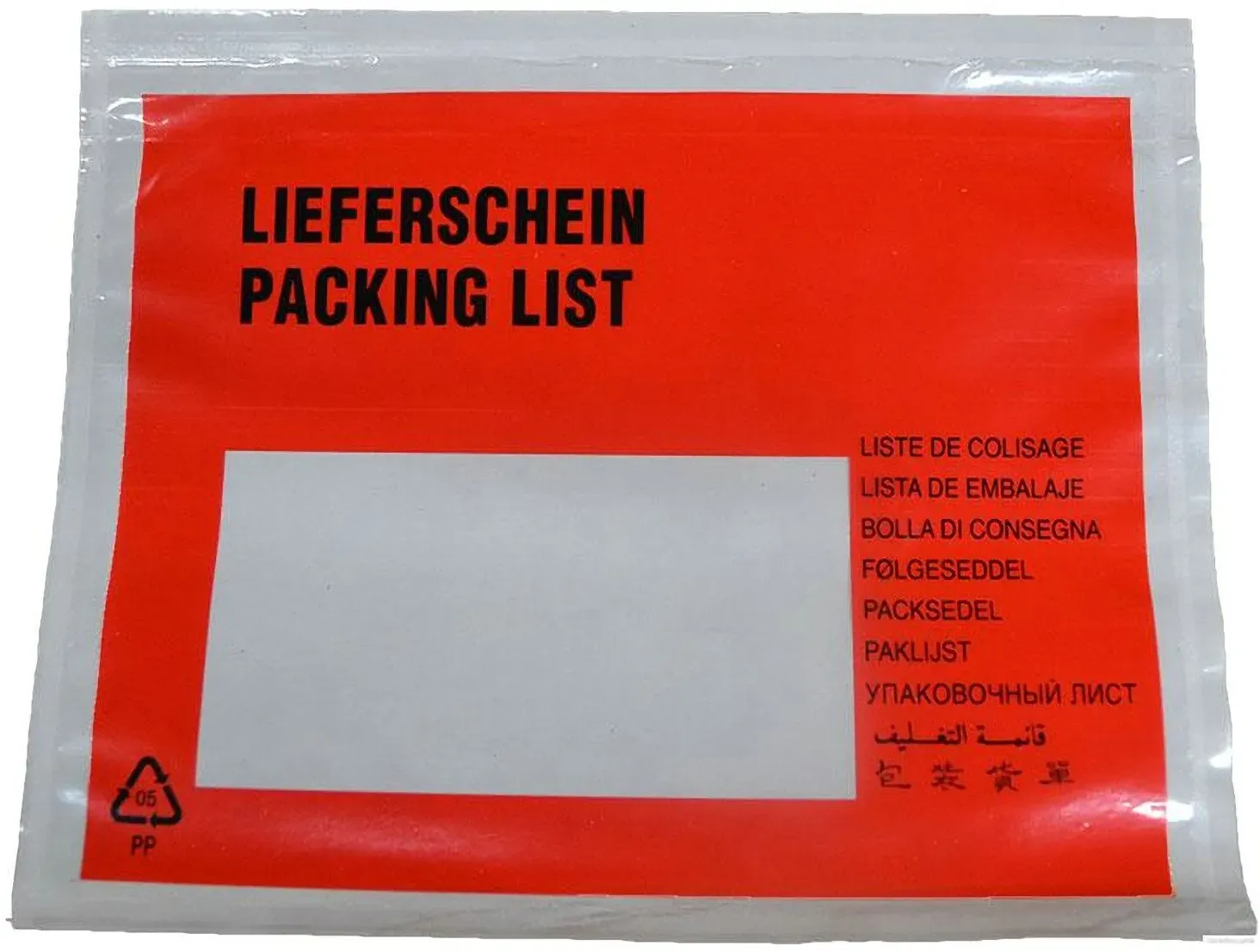 Dokumententaschen Begleitscheintaschen *Lieferschein* C5 235x175mm, 1000 Stk.