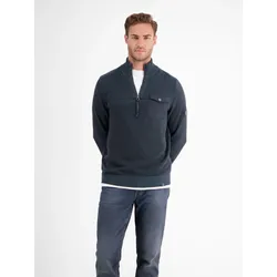 Stricktroyer mit unterschiedlichen Strickstrukturen - Classic Navy - XL