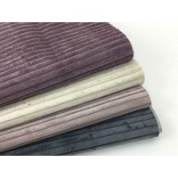 Stoffpaket Cord-Samt WANJA | 4 Farben Sets | á 50x70 cm (rosa-grau)