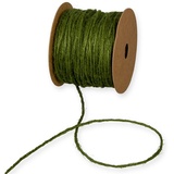 Deko-Weihnachten HALBACH Jutekordel Basic 50m lang 100% Jute Moosgrün