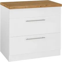 WIHO KÜCHEN Kochfeldumbauschrank Unna 90 x 60 x 85 cm Weiß