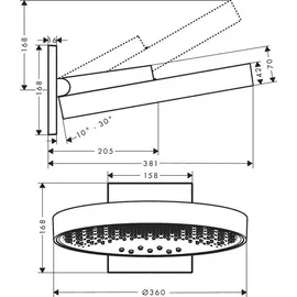 Hansgrohe Rainfinity 360 3jet 26234140 