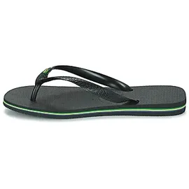 havaianas Brasil Logo Flip-Flops Black/White 23