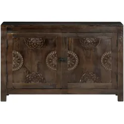 vidaXL Sideboard mit Schnitzereien 110x35x70 cm Massivholz Mango