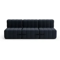 Curt Modulsofa mit Lehne JET Dunkelgrau