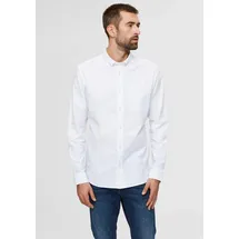 Selected Langarmhemd Regular Fit Weiß XXL