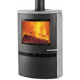 TermaTech TT22HS Kaminofen Speckstein | Front Schwarz