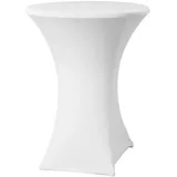 HENDI Stehtischhusse Ø80-85 cm Weiß
