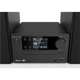 Kenwood M-725DAB-B - Micro HiFi-System mit DAB+, CD, USB, Bluetooth und TFT-Display, Midnight Black