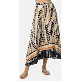 pm selected Maxirock Damen Batik Schwarz Einheitsgröße
