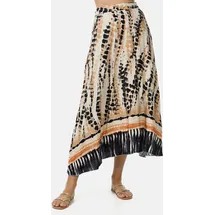 pm selected Maxirock Damen Batik Schwarz Einheitsgröße