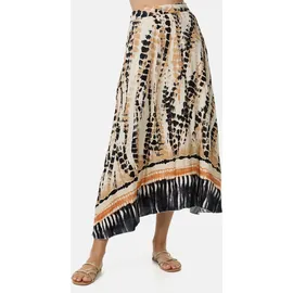 pm selected Maxirock Damen Batik Schwarz Einheitsgröße