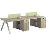 xl moebel gmbh Schreibtische Team Schreibtisch Gruppenschreibtisch Arbeitsplatz 4 Personen