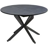 Vicco Loyd 120 x 76,3 cm ausziehbar Anthrazit/Schwarz