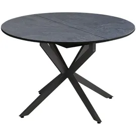 Vicco Loyd 120 x 76,3 cm ausziehbar Anthrazit/Schwarz