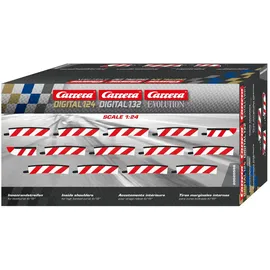 Carrera Innenrandstreifen für Steilkurve 4/15 12er Pack, Endstücke 2er Pack 20020596