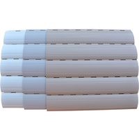 5 x 2 Meter PVC Rollladenlamelle Profil Rolladenlamelle Maxi 52mm Farbe: Weiß