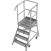 Krause KRAUSE® STABILO fahrbare Podestleiter, einseitig begehbar, Profilrost R13,