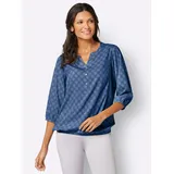 Classic Basics Schlupfbluse Blau 40