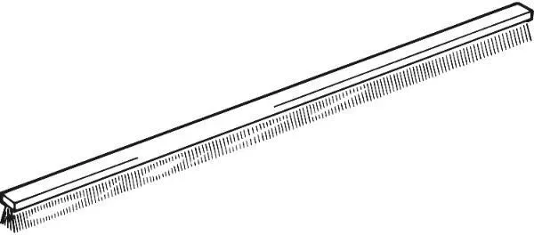 Hawa Bürstendichtung Rolle10 m Kunststoff grau (10m)